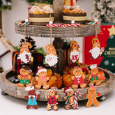 Christmas Decorations Creative Biscuit Man Wooden Pendant Christmas Tree Dwarf Small Pendant Gingerbread Man Pendant