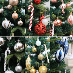Christmas ball combination set Christmas tree decoration props combination 40pcs combination of multiple Christmas ball