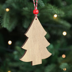 Christmas Pendant Wooden Star Pentagram Love Christmas Decoration Colorful Christmas Tree Decoration Atmosphere Arrangement