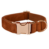 Ancient Pottery Velvet Dog Leash Pet Neck Collar