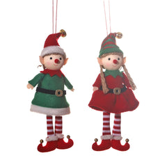 Christmas Decorations Cartoon Couple Belt Elf Doll Pendant Christmas Tree Pendant