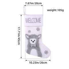 Christmas Socks Home Christmas Tree Large Socks Pendant Christmas Children's Gift Alpaca Candy Bag Decorative Socks