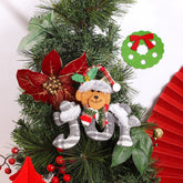 Christmas decorations Christmas tree ornaments elderly people snowmen elk teddy bear