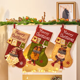 Christmas Decorations Cartoon Christmas Socks 3D Elderly Gift Socks Candy Gift Bags Decorative Socks
