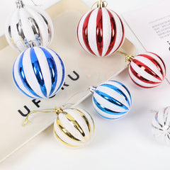 Christmas pumpkin painted ball decoration house set decoration Christmas tree pendant Christmas ball