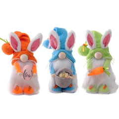 Easter Carrot Bunny Cartoon Cute Rabbit Decorative Ornament