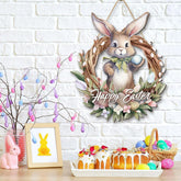 Easter Rabbit Garland Door Plate Pendant
