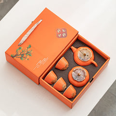Gift Box With Hand Gift Set Ceramic Tea Set Suit