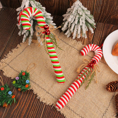 Candy Christmas Cane Red and White Cane Hook Decoration Christmas Tree