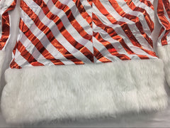 Color striped snowman costume uniform