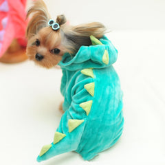 Pet Dog Funny Halloween Dinosaur Transformation Costume