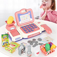 Cartoon supermarket cash register toy