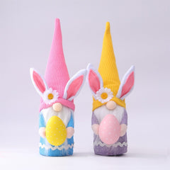 Easter Bunny Hug Egg Long Hat Colorful Doll