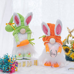 Easter Carrot Bunny Cartoon Cute Rabbit Decorative Ornament