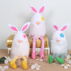 Easter Bunny Dwarf Doll Long-Legged Doll Decoration