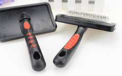 Bone Footprint Plastic Handle Dog Pin Comb