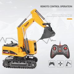 Alloy remote control excavator toy