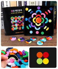 Magnetic patch jigsaw puzzle toy