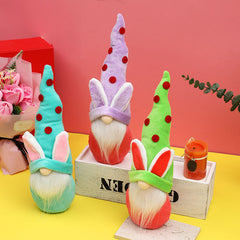Easter Decorations Pointed Hats Cute Bunny Doll Ornaments Home Decoration