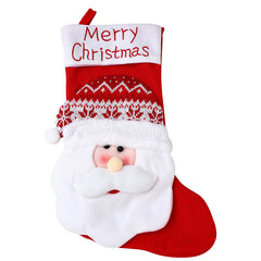 Christmas decorations cartoon cute Santa Claus snowman reindeer Christmas socks candy gift bags hanging decorations