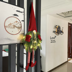 Christmas Decorations Christmas Wreath Long Leg Faceless Elderly