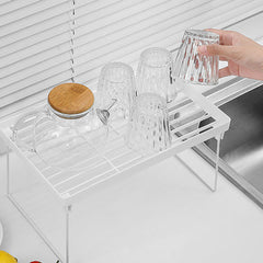 Multi-purpose Office Home Folding Desktop Storage Rack Shelf Student Dormitory Debris Organizer