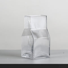 Ornaments Porch Flower Arrangement Transparent Glass Vase Dried Flower Vase Decoration