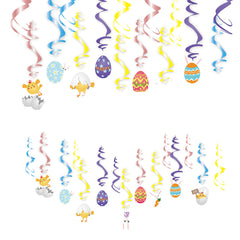 Easter Spiral Pendant Bunny Chicken String