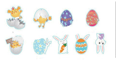 Easter Spiral Pendant Bunny Chicken String