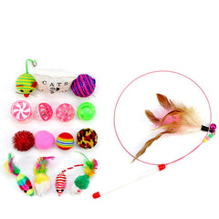 Pet Cat Toy Set Cat Toy Funny Cat Stick