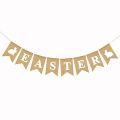 Easter Burlap Swallowtail Flag Pull Flag