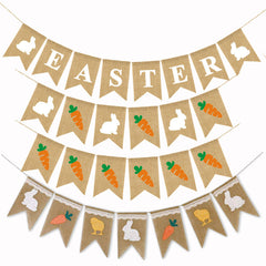 Easter Burlap Swallowtail Flag Pull Flag