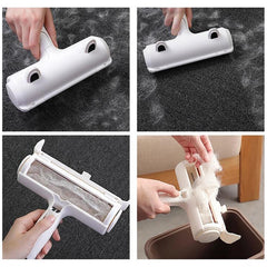 2-Way Pet Hair Remover Roller Lint Remove Brush Dog Cat Hair