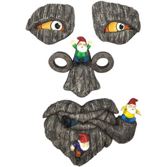 Bark Ghost Face Facial Features Decoration Halloween Xmas DIY Home Easter Outdoor Gardoon Creative Props Tree Monsters Ornaments