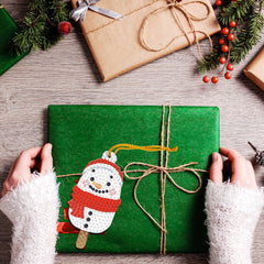 Diamond Painting Pendant Creative DIY Easter Cartoon Handmade Stick-on Crystals Light PET Christmas Decorative Small Pendant