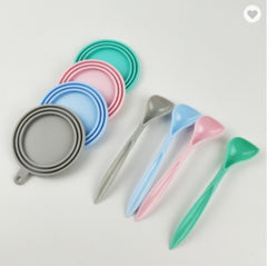 Silicone Lid, Sealing Lid, Fresh-keeping Lid, Dog And Cat Feeding Spoon Seal