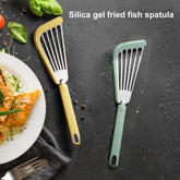 Nonstick Fish Spatula, Thin Slotted Spatulas Turner Silicone Fish Spatulas For Nonstick