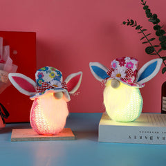 Easter Light Bunny Doll Decoration Window Home Decoration Decoration