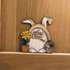 Easter Bunny Fairy Door Craft Decoration