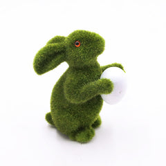 Easter Egg Gift Simulation Flocking Rabbit Garden Decoration Ornaments