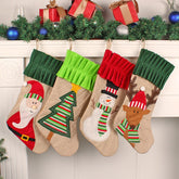 3D cartoon Santa Claus sock bag large Christmas gift candy bag Christmas Eve