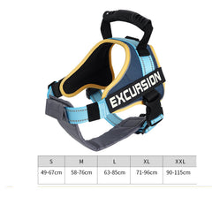 Hiker Dog Leash Vest Type Chest Harness