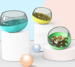 Pet Slow Food Bowl, Cat And Dog Entertainment And Play Space Capsule