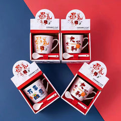 Creative Ceramic Opening Gift Activity Gift Cartoon Practical Mug