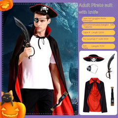Halloween Costume Play Vampire Suit