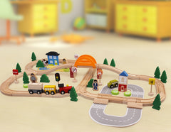 78 wooden track toy trains