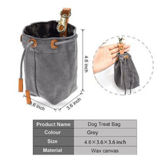 Outdoor Bundled Canvas Dog Food Bag Storage