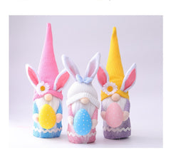 Easter Bunny Hug Egg Long Hat Colorful Doll