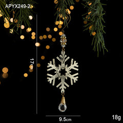 Christmas decoration atmosphere scene arrangement Christmas tree iron decoration snowflake decoration pendant pendant