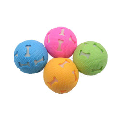 Dog Toy Throwing Bouncy Hollow Bone Glowing Ball